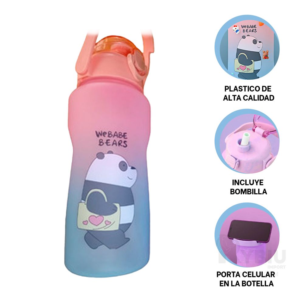 Botella de Agua Inteligente con Filtro de Te Rosado I Oechsle