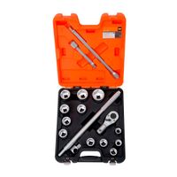 Set de Dados Hexagonales y accesorios 3/4"" 17 piezas Bahco