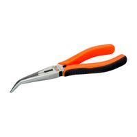Alicate Bahco Semi Redondo Punta Curva de Acero 160mm Naranja