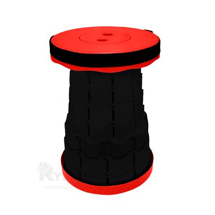 Taburete Portatil Ajustable de Color Rojo Taburete Portatil Ajustable de Color Rojo