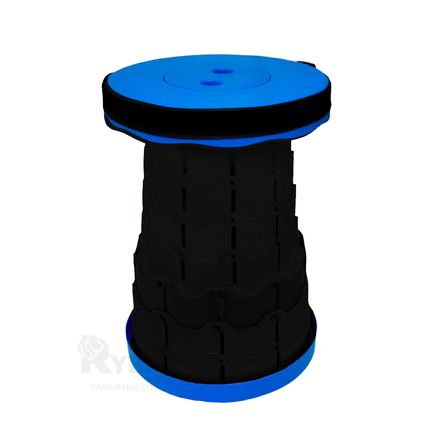 Taburete Portatil Ajustable de Color Azul Taburete Portatil Ajustable de Color Azul