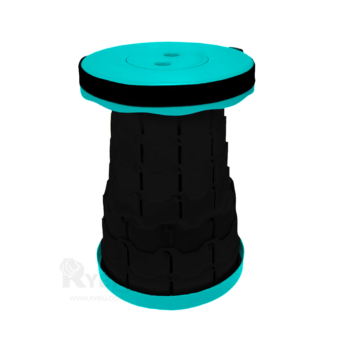 Taburete Portatil Ajustable de Color Turquesa