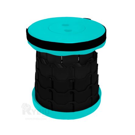 Taburete Plegable Mini Silla de Tono Turquesa Taburete Plegable Mini Silla de Tono Turquesa