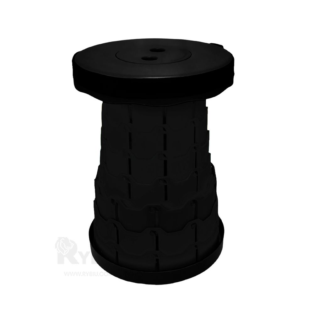 Taburete Portatil Ajustable de Color Negro Taburete Portatil Ajustable de Color Negro