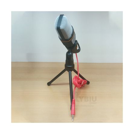 Microfono Negro Mediano de Celular con Soporte para Microfono Microfono Negro Mediano de Celular con Soporte para Microfono