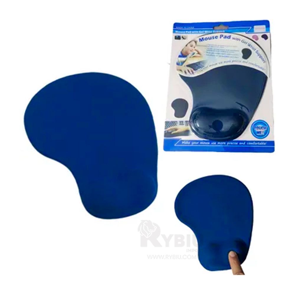 Mouse Pad con Almohadilla de Gel Color Azul Mouse Pad con Almohadilla de Gel Color Azul