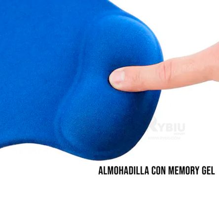 Alfombrilla Color Azul con Descansador de Mano RYBIU IMPORT