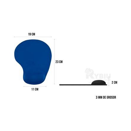 Alfombrilla Color Azul de Escritorio para Mouse Alfombrilla Color Azul de Escritorio para Mouse