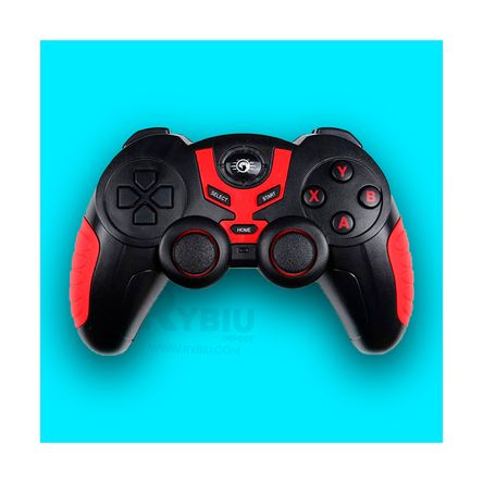 Gamepad Inalambrico Mediano Cybertel de Color Negro RYBIU IMPORT