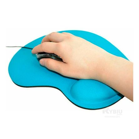 Mouse Pad Ergonomico Color Celeste para Escritorio RYBIU IMPORT