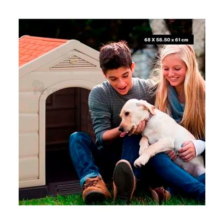 Casa para Perros de Raza Mediana Beige