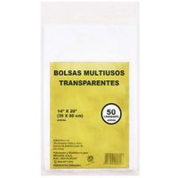Bolsa Chequera MECASA Transparente 35x50cm Paquete 50un