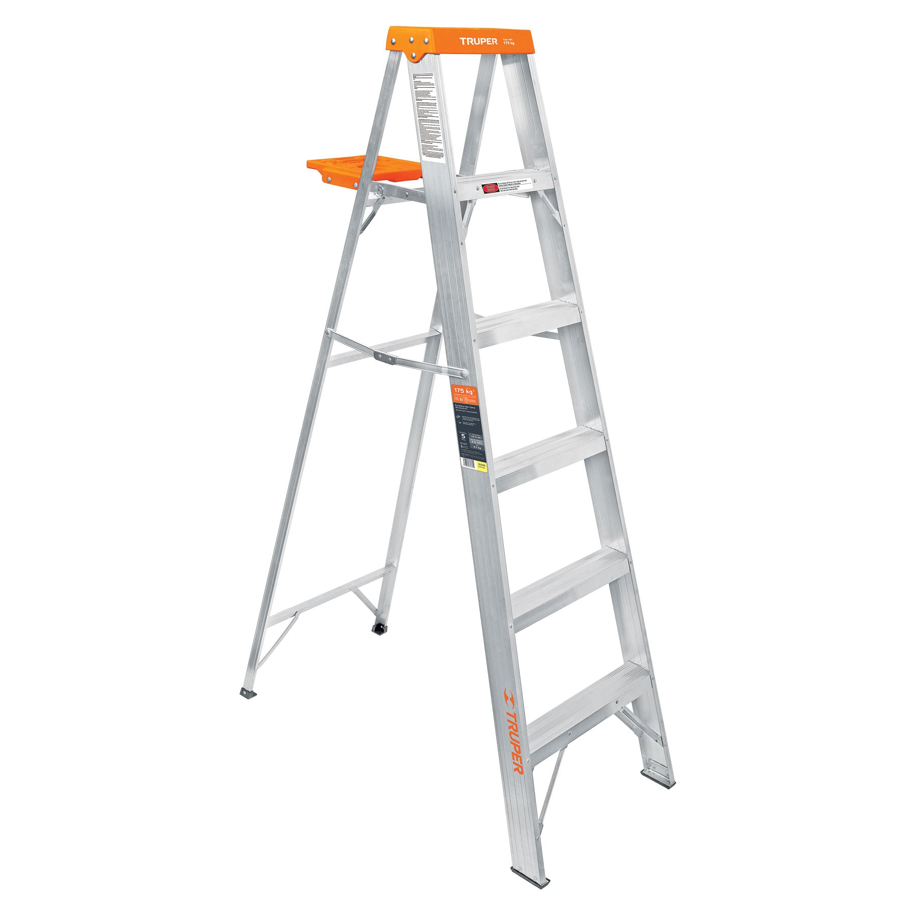 Escalera Tijera 5 Peldaños Capacidad De Carga 175 Kg Truper 10335