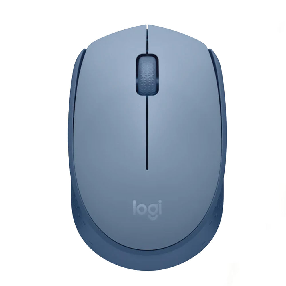 Mouse Logitech M170 Wireless Plug And Play Portable Blue Gray Promart 1615