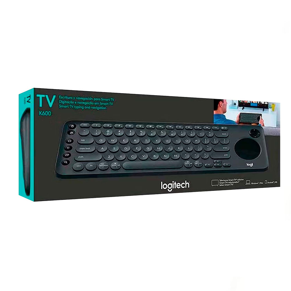 Teclado Inalámbrico RGB Touchpad Keyboard Smart TV - Promart