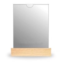 Portapapel de acrilico A4 con Base de Pino