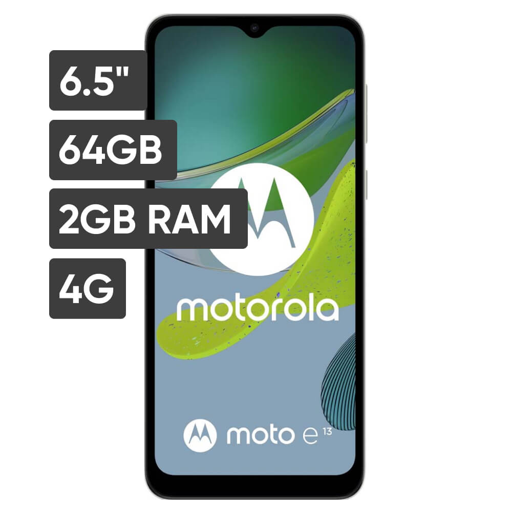 Smartphone MOTOROLA E13 6.5 2GB 64GB 13MP Blanco Crema - Promart