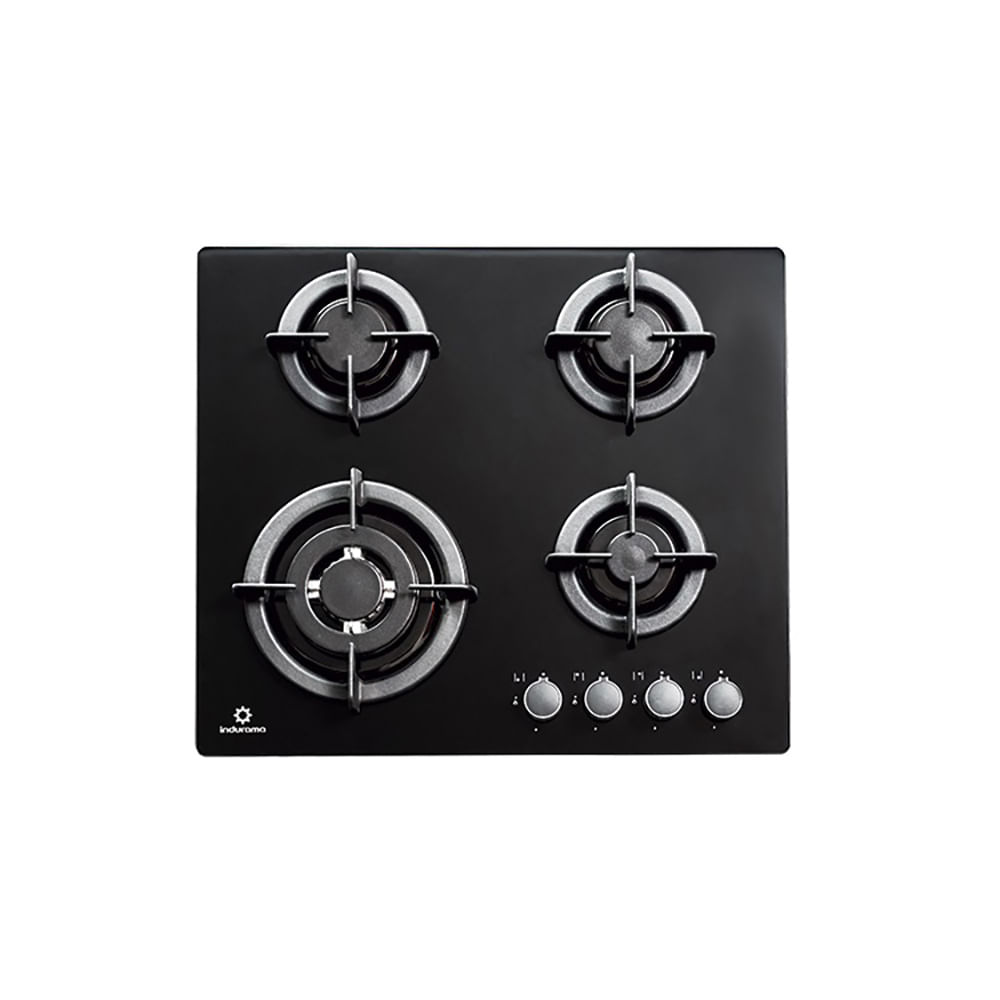 Encimera de 4 Quemadores Indurama EGI 604VDNEG Negro