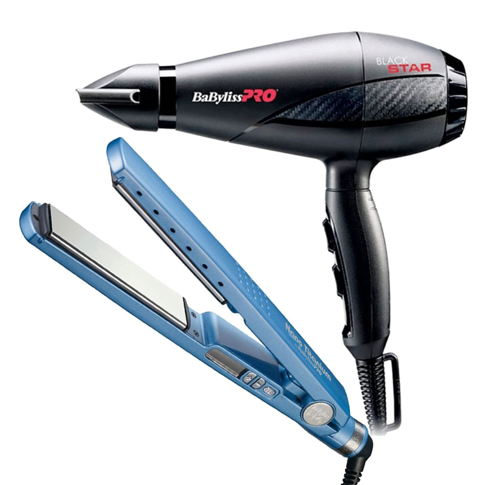 Combo babyliss hotsell pro nano titanium