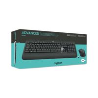 Teclado Logitech Advanced+Mouse Mk540 Wireless Usb Sp Black