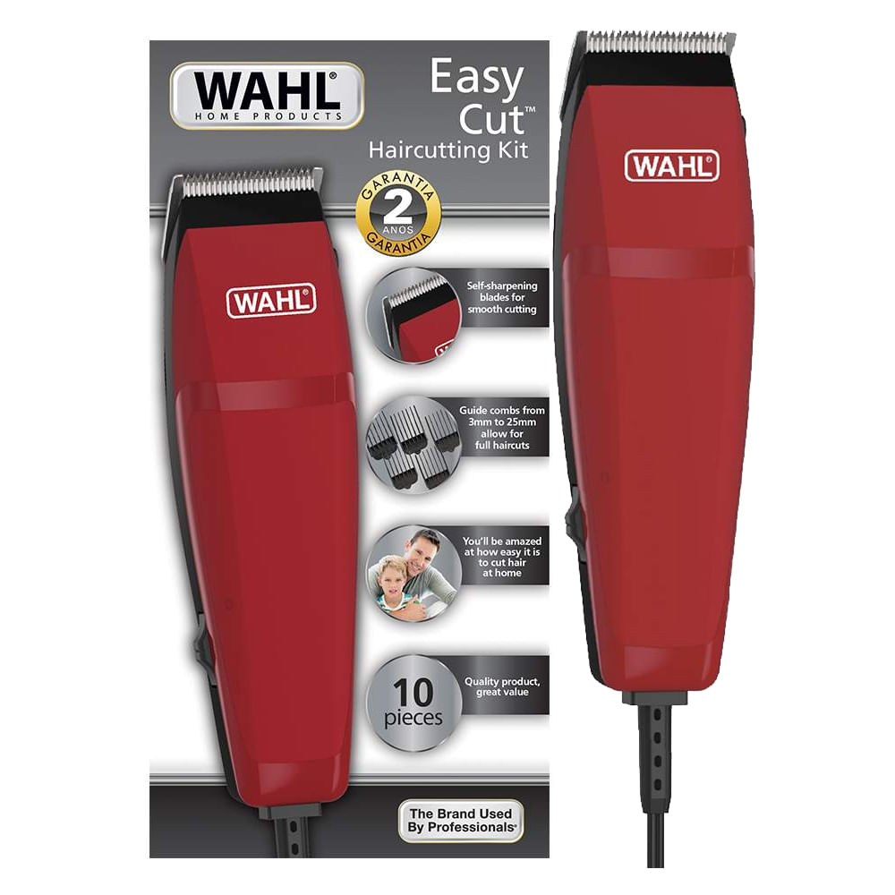 Cortadora de Cabello Wahl Easy Cut 09314 2718 de 10 Pzas Rojo