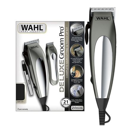 Cortadora de Cabello Wahl Kit 79305 3618 Deluxe Groom Pro Cortadora de Cabello Wahl Kit 79305 3618 Deluxe Groom Pro