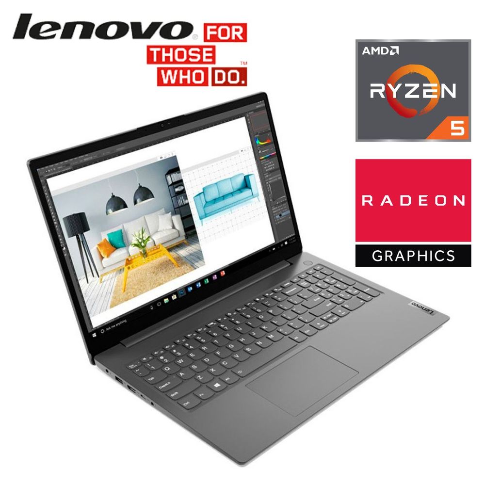 Laptop Lenovo V15 G2 Alc Amd Ryzen 5 5500U, 15.6"Fhd 8Gb Ddr4, 256Gb ...