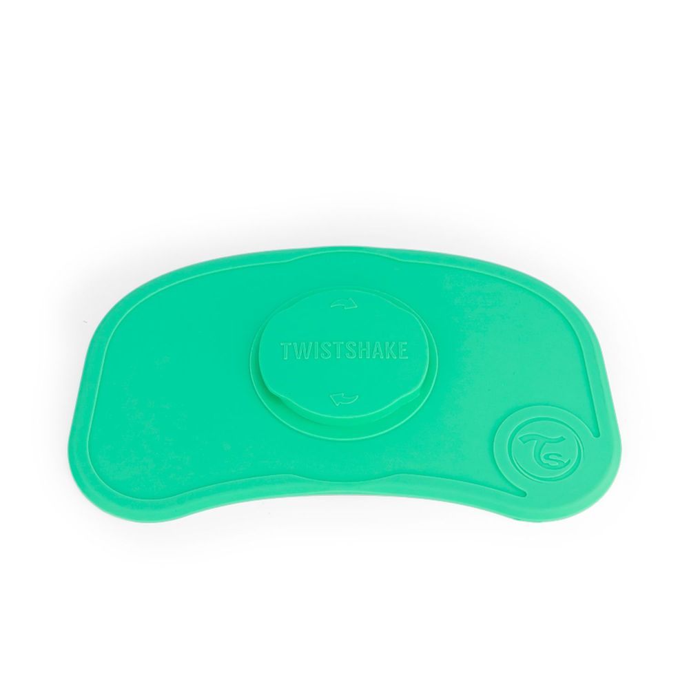 Twistshake Click Mat Mini Placemats voor Kinderen 31x17 cm, Babyvoeding voor Kinderstoeltje, BPA-Vrij, 6 Maanden , Zwart