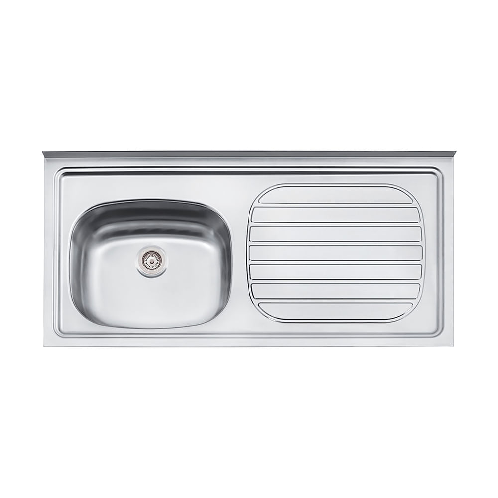 Lavadero sobreponer inox. 100x50cm
