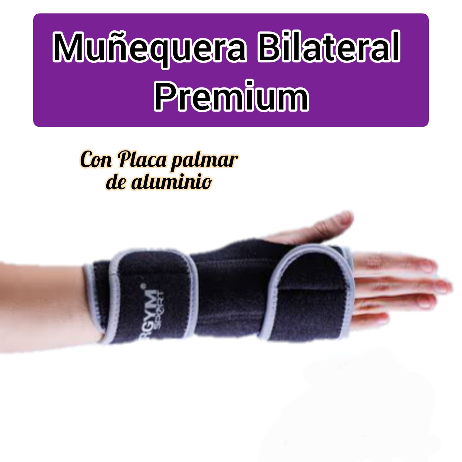 Muñequera Bilateral Premium Talla S