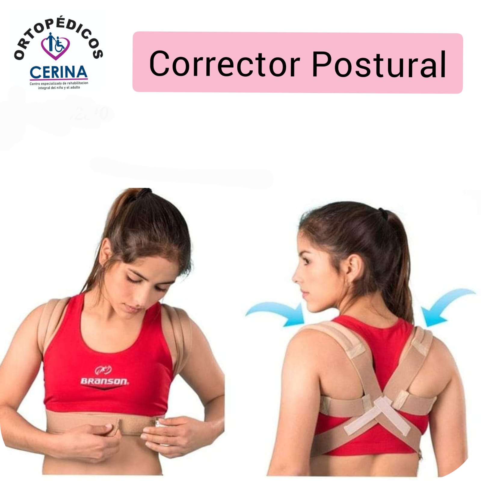 Corrector de Postura elástico en 8 talla L