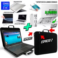 Maletin funda + Skin 3 en 1 p  Laptop + Soporte de Aluminio