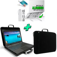 Kit Maletin funda p  Laptop + Soporte Laptop de Aluminio