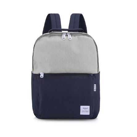 Mochila escolar o de viaje porta Laptop Himawari H0511 3 Gris y Azul Marino