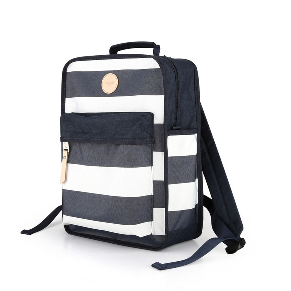Mochila escolar o de viaje porta Laptop Himawari H0827 7 Blanco y Negro Mochila escolar o de viaje porta Laptop Himawari H0827 7 Blanco y Negro