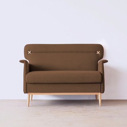 Sofá de 2 Cuerpos Fruna Home Premium Chocolate Sofá de 2 Cuerpos Fruna Home Premium Chocolate