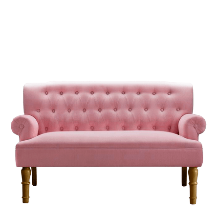 Sofá de 2 cuerpos Albina Home Premium Rosado Sofá de 2 cuerpos Albina Home Premium Rosado