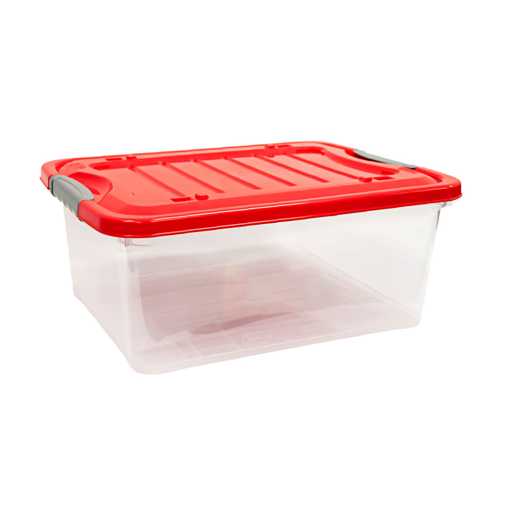 Caja Organizadora Reyplast Suprema #25 Transparente de Polipropileno