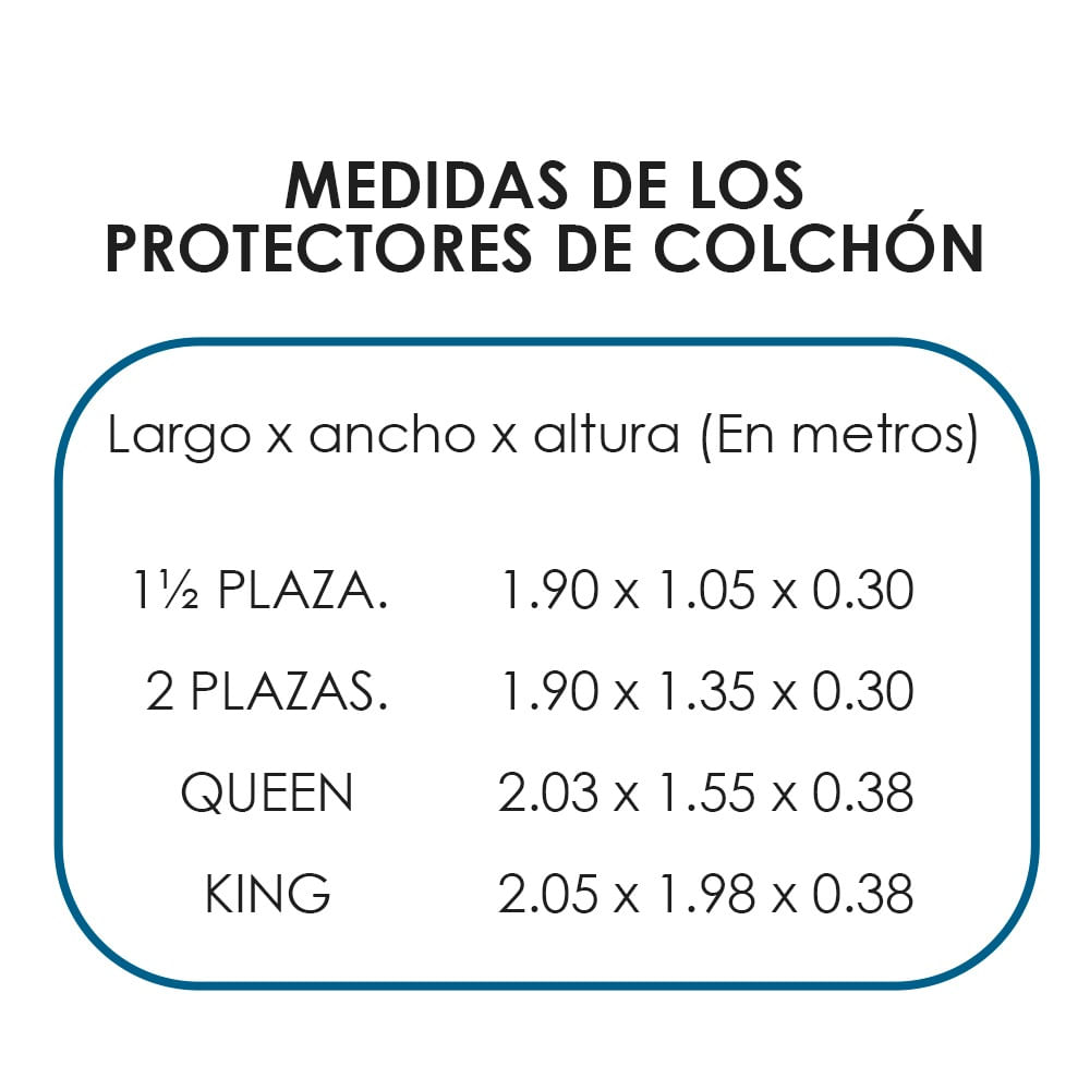 Protector de Colchón Acolchado + Protector Impermeable 1.5 plazas GENERICO