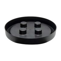 Base macetero Deco Negro Pica