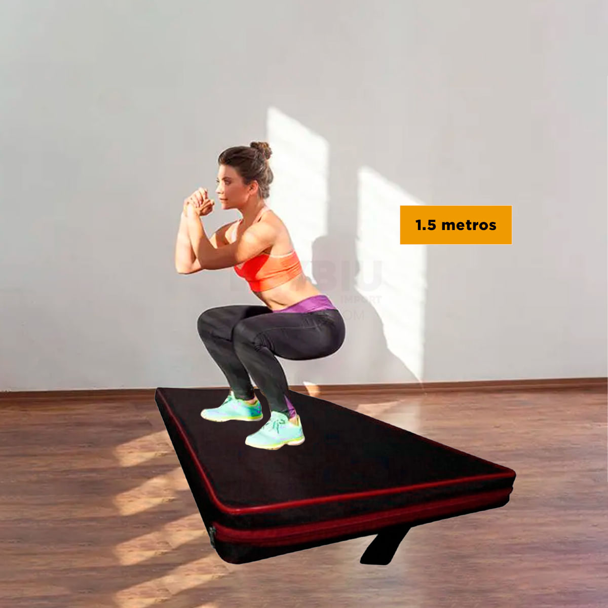 Colchoneta para Ejercicios Rojo de 1.5M