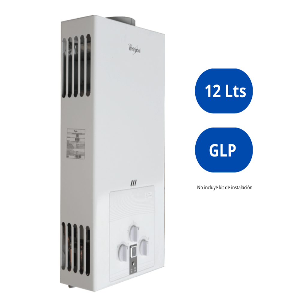 Calentador de agua 12L / gas GLP  Whirlpool WKL71312Q