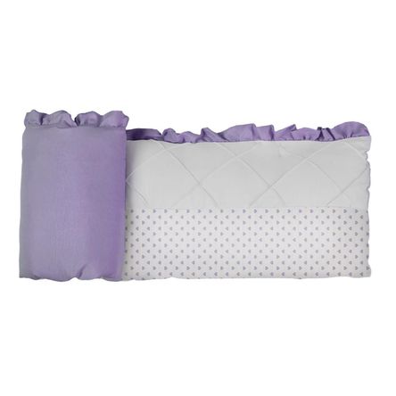 Protector De Cuna Soft Corazon Morado Protector De Cuna Soft Corazon Morado