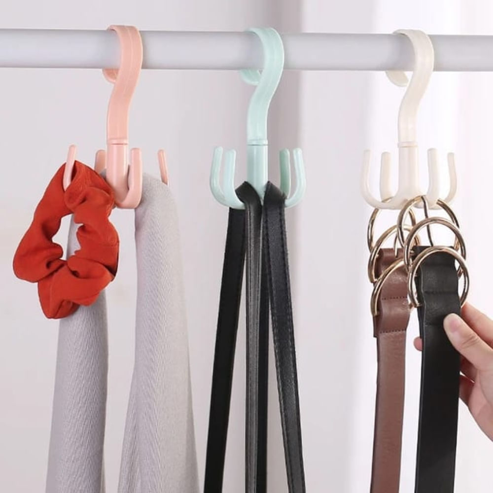 Organizador Múltiple Colgador para Perchero  Celeste