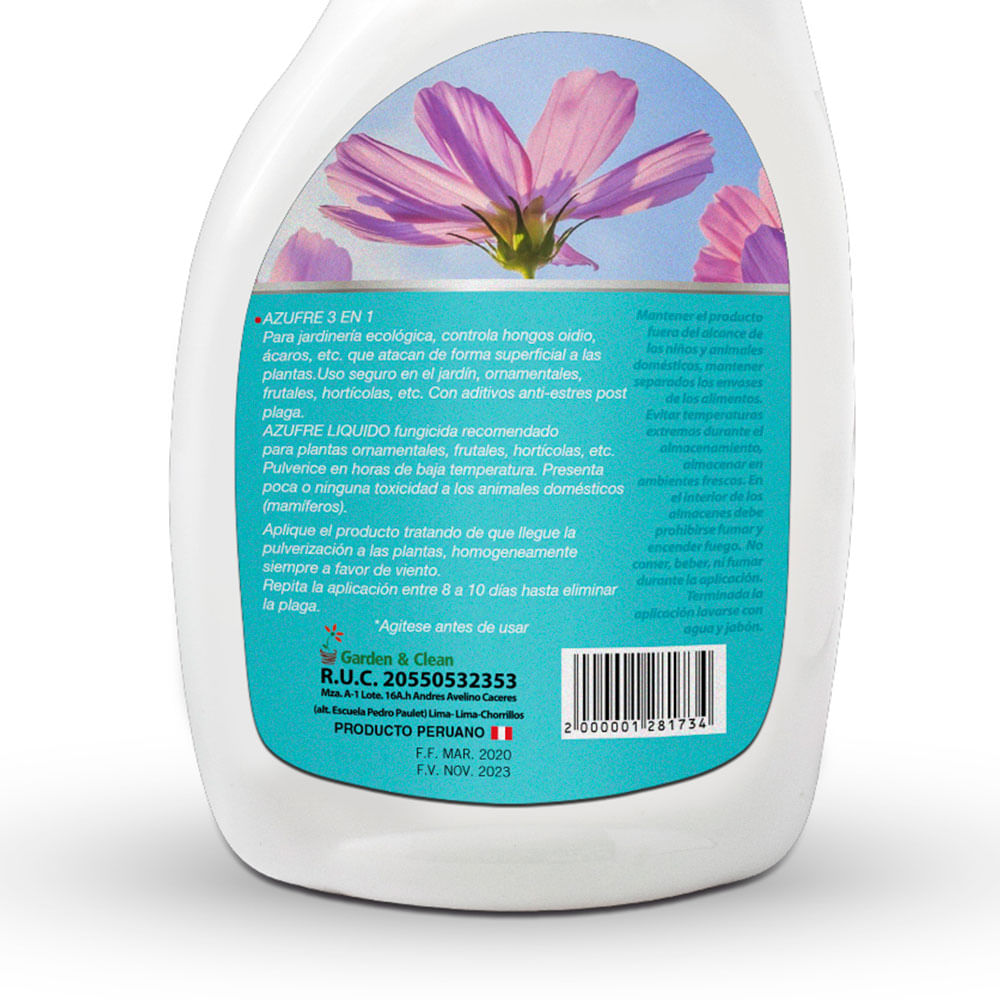 Azufre Líquido 3 En 1 500ml - Promart