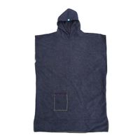 Toalla Cordano Poncho Adulto Negro Talla L Unisex.