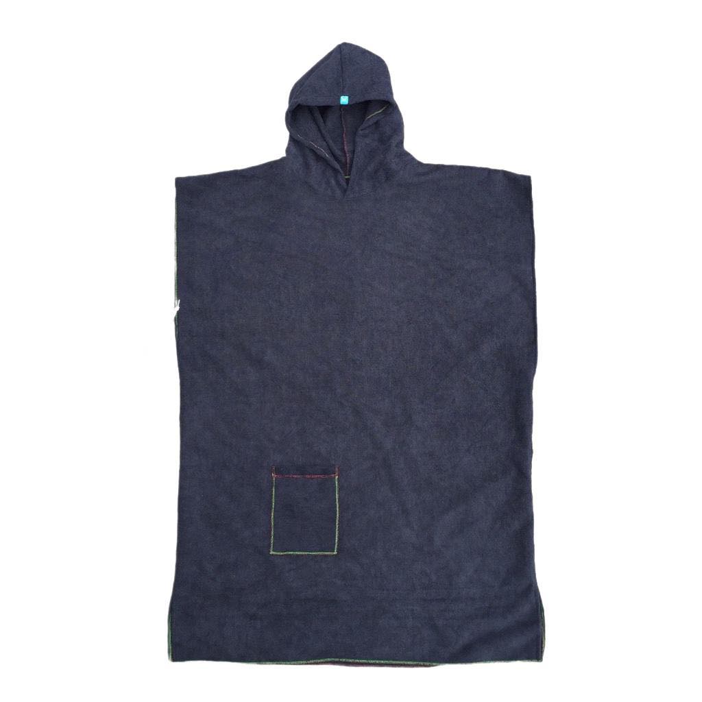 Toalla Cordano Poncho Adulto Negro Talla L Unisex.