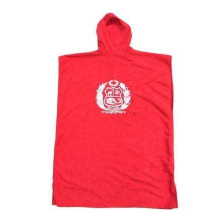 Toalla Cordano Poncho Adulto Rojo Escudo Talla L Unisex Toalla Cordano Poncho Adulto Rojo Escudo Talla L Unisex