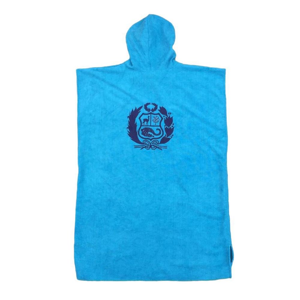 Toalla Cordano Poncho Adulto Escudo Turquesa Talla L Unisex Toalla Cordano Poncho Adulto Escudo Turquesa Talla L Unisex