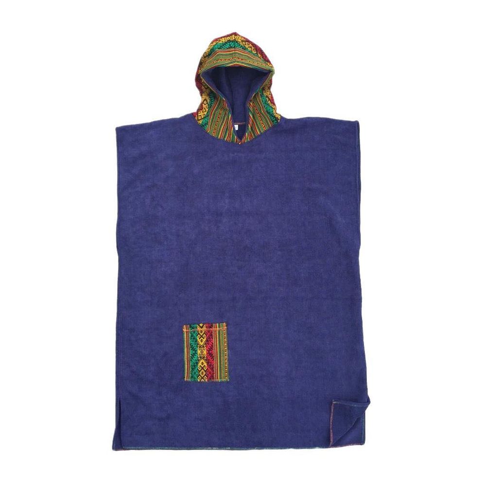 Toalla Cordano Poncho Adulto Azul Incaico Talla L Unisex Toalla Cordano Poncho Adulto Azul Incaico Talla L Unisex